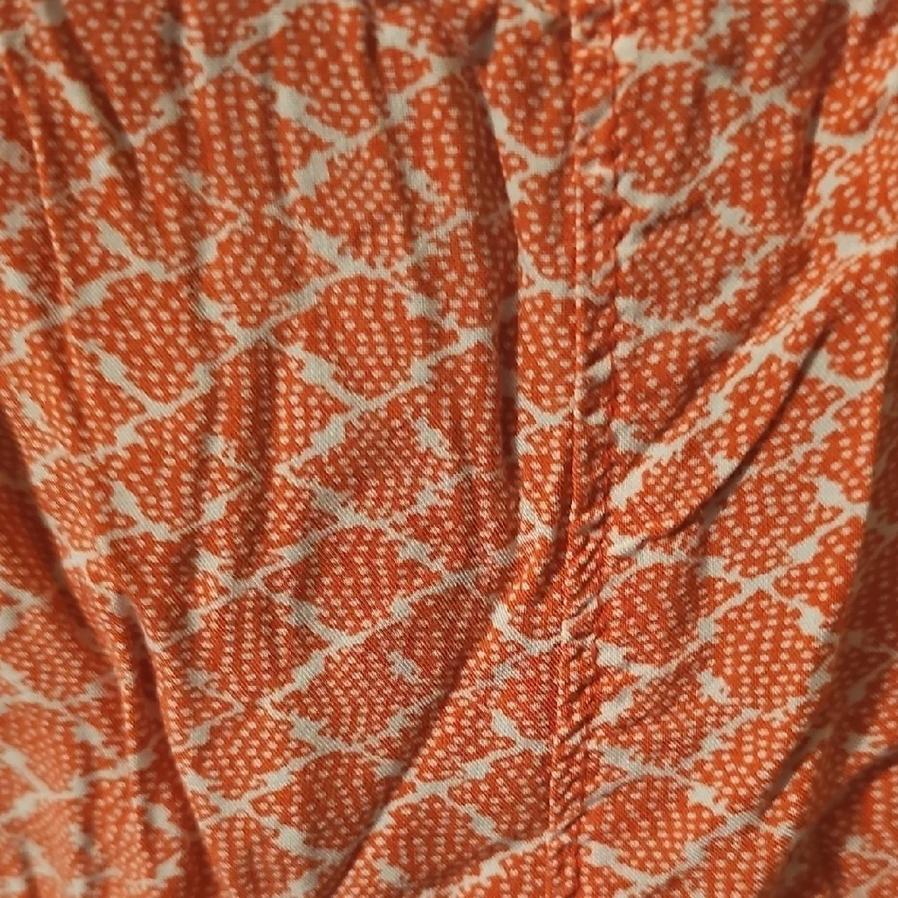 Old Navy Girls Salmon Patterned Pants Loose Fit Size Large 10/12